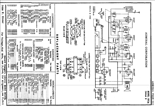 6RT41A Ch= 5B1A; Admiral brand (ID = 116865) Radio