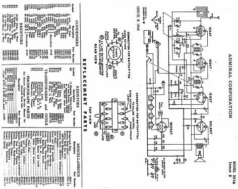 6RT42A Ch= 5B1A; Admiral brand (ID = 314432) Radio