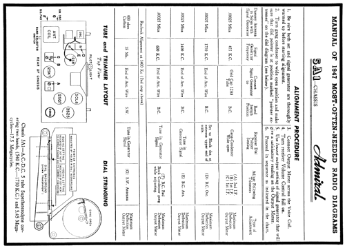 6T04X Ch= 5A1; Admiral brand (ID = 84854) Radio