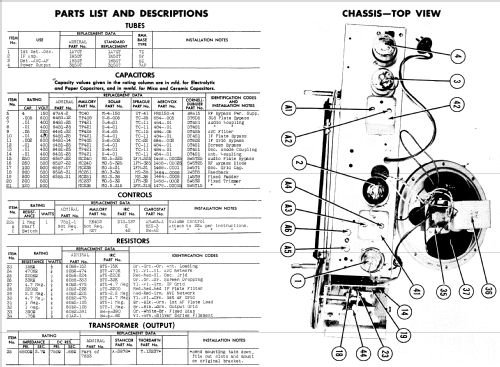 6T06 Ch= 4A1; Admiral brand (ID = 513656) Radio