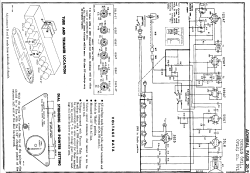 6V11 Ch= 6V1; Admiral brand (ID = 124218) Radio