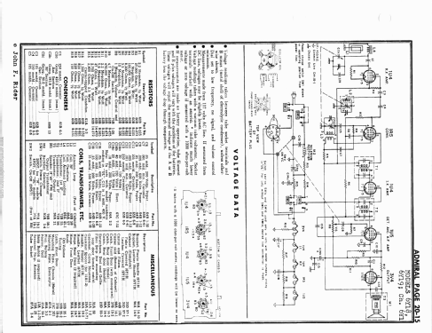 6Y18N ; Admiral brand (ID = 2668108) Radio