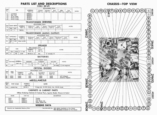 743 Ch= 7Q1; Admiral brand (ID = 481412) Radio