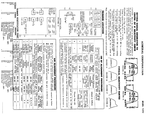 7 C 73 Ch= 9A1; Admiral brand (ID = 314826) Radio