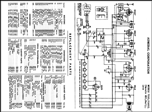 7C60B Ch= 6B1; Admiral brand (ID = 371549) Radio