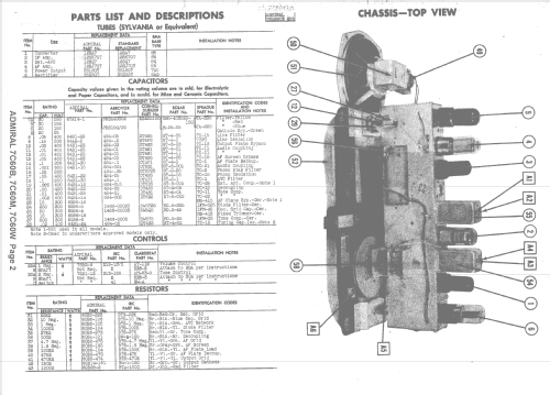 7C60B Ch= 6B1; Admiral brand (ID = 1412933) Radio