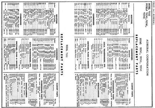 7C62 Ch= 6M1; Admiral brand (ID = 184137) Radio