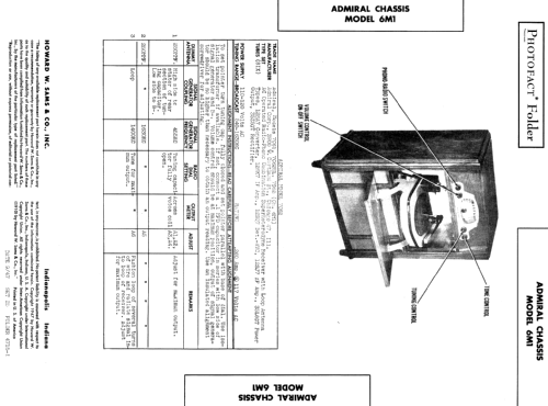 7C62 Ch= 6M1; Admiral brand (ID = 358212) Radio