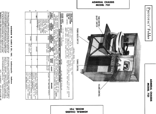 7G12 Ch= 7G1; Admiral brand (ID = 356182) Radio