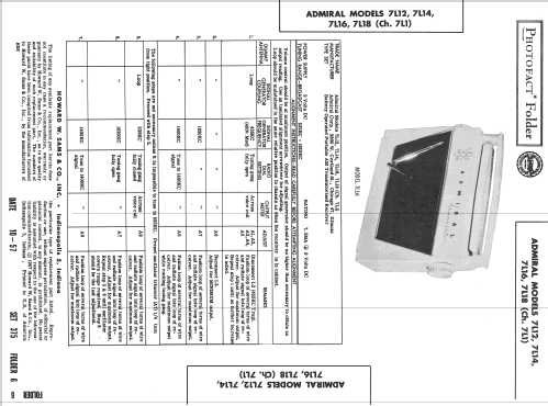 7L14 Ch=7L1; Admiral brand (ID = 2456188) Radio