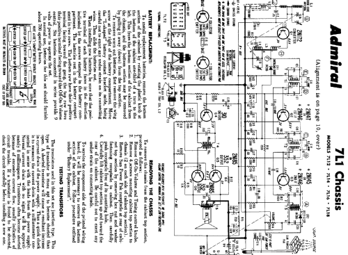 7L16 Ch=7L1; Admiral brand (ID = 128235) Radio