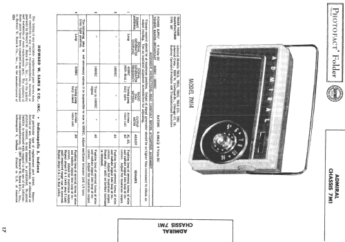 7M14 Ch= 7M1; Admiral brand (ID = 517382) Radio