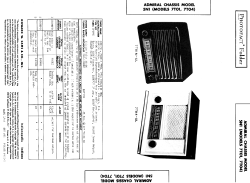 7T01 Ch= 5N1; Admiral brand (ID = 357284) Radio