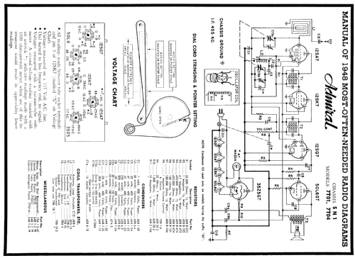 7T04 Ch= 5N1; Admiral brand (ID = 85813) Radio