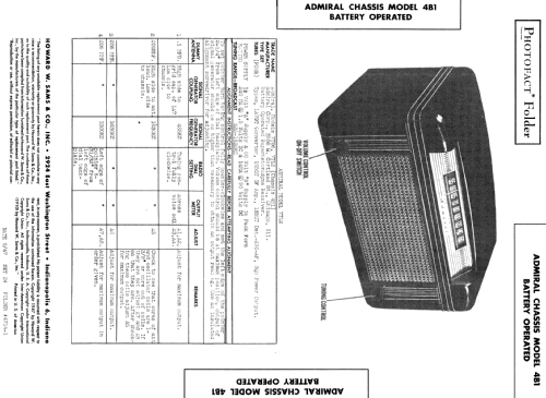 7T06 CH= 4B1; Admiral brand (ID = 358225) Radio