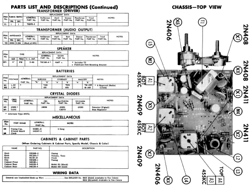 816B Ch= 8S1C; Admiral brand (ID = 580381) Radio