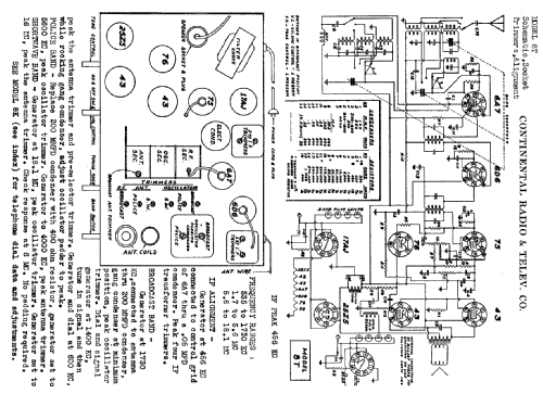 945 Ch = 8T; Admiral brand (ID = 465489) Radio