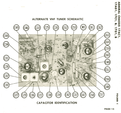 B121F1 Ch= 17G1; Admiral brand (ID = 2582001) Television