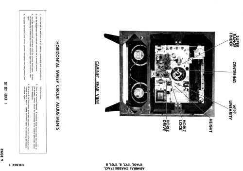 B121F1 Ch= 17G1B; Admiral brand (ID = 999453) Televisore