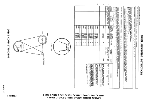 C21E2 Ch= 16L1C; Admiral brand (ID = 2572403) Television