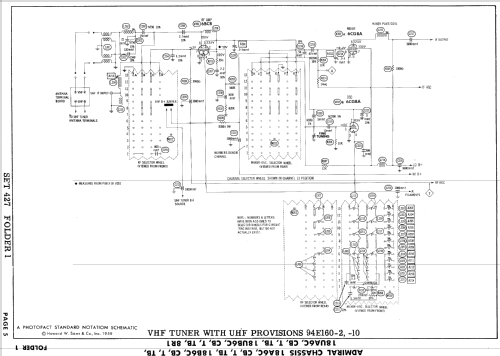 C21UG12 Ch= 18UB6CB; Admiral brand (ID = 925561) Television