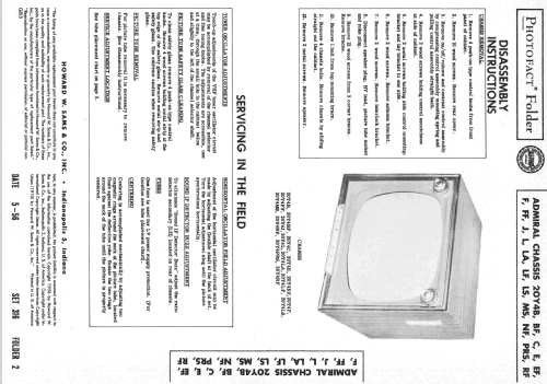 C223R17 Ch= 20Y4PRS; Admiral brand (ID = 2209949) Television