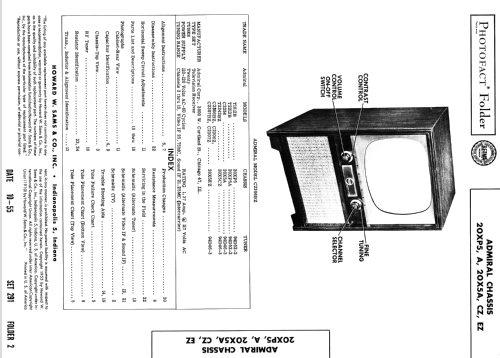 C2307BZ Ch= 20X5EZ; Admiral brand (ID = 2641241) Televisión