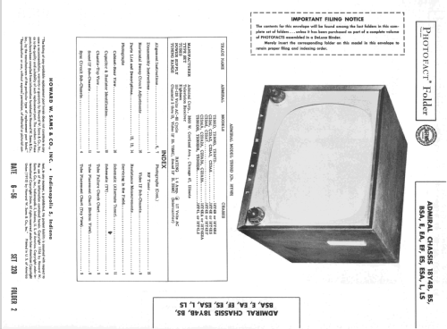 C23A2A Ch= 18Y4EA; Admiral brand (ID = 2255997) Television