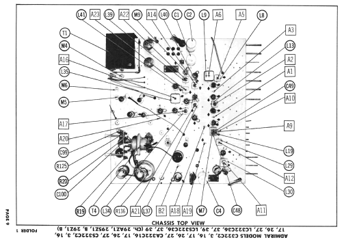 C322C2 Ch= 29Z1; Admiral brand (ID = 2493154) Television