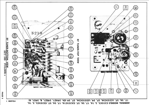 C322C3 Ch= 29Z1; Admiral brand (ID = 2493180) Television