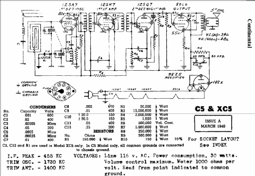 C5 ; Admiral brand (ID = 473849) Radio