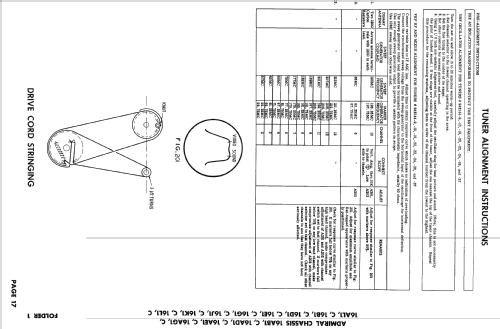 CA21E12 Ch= 16AE1C; Admiral brand (ID = 2568573) Television