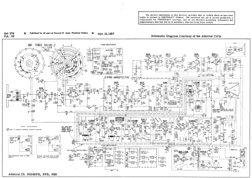 Chassis Ch= 20Z4PSB; Admiral brand (ID = 2476318) Television