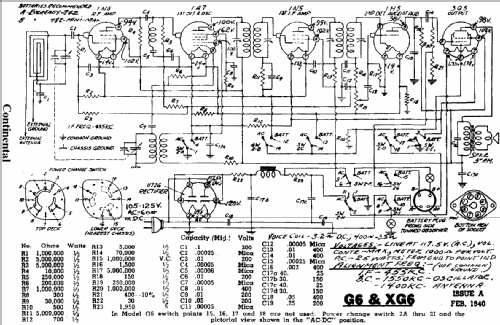 G6 ; Admiral brand (ID = 473379) Radio