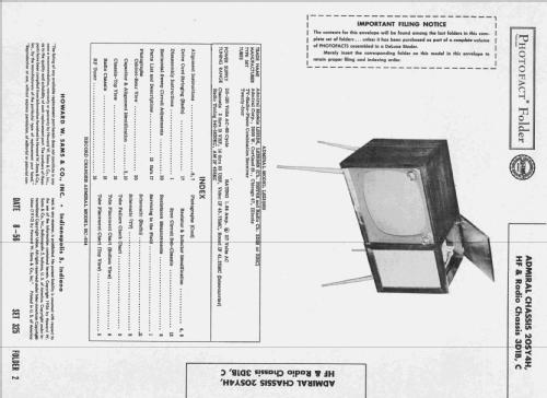 LS23B6N Ch= 20SY4H and 3D1B or 3D1C; Admiral brand (ID = 2330222) Fernseh-R