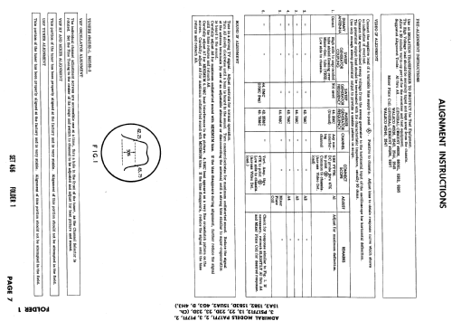 PS17F12, PS17F13 Ch= 15B2; Admiral brand (ID = 620431) Television