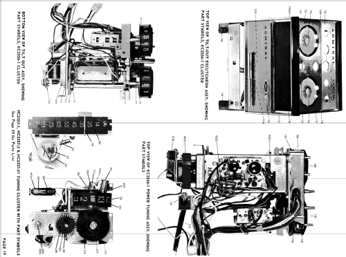 SMK6501M 'Cotillion' Ch= 1H1258-2, 23A6; Admiral brand (ID = 1539709) TV-Radio