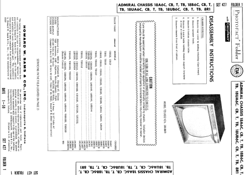 T21G2 Ch= 18A6TB; Admiral brand (ID = 927554) Television