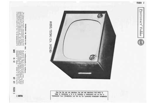 TS323A2 Ch= 19AZ4ES; Admiral brand (ID = 2465110) Television
