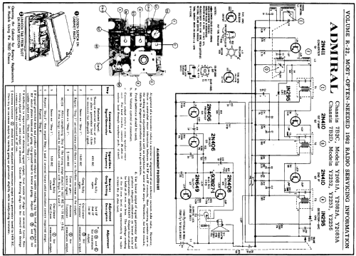 Y2082A Ch= 7B2C; Admiral brand (ID = 151288) Radio