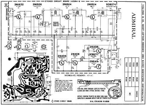 Y2327 Ch= 8F2; Admiral brand (ID = 168133) Radio