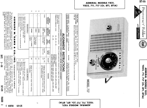 Imperial 8 Y822 Ch= 8T1A; Admiral brand (ID = 543315) Radio