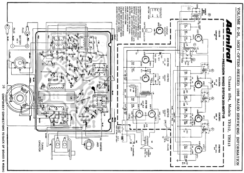 YH312 Ch= 8B4; Admiral brand (ID = 196225) Radio