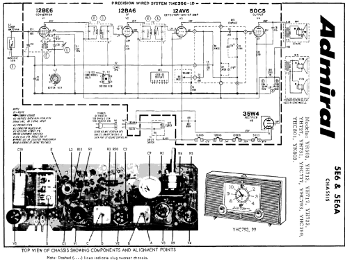 YH723 Ch= 5E6; Admiral brand (ID = 203287) Radio