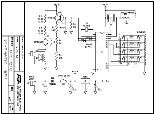 Basic Morse Trainer BT-1; Advanced Electronic (ID = 1028892) Amateur-D