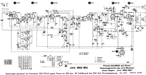 1052WU; AEG Radios Allg. (ID = 618988) Radio