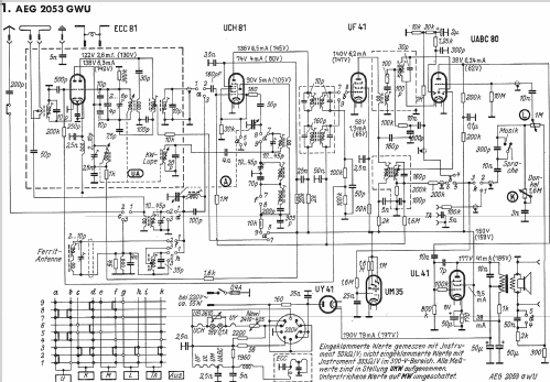 2053GWU; AEG Radios Allg. (ID = 1021581) Radio