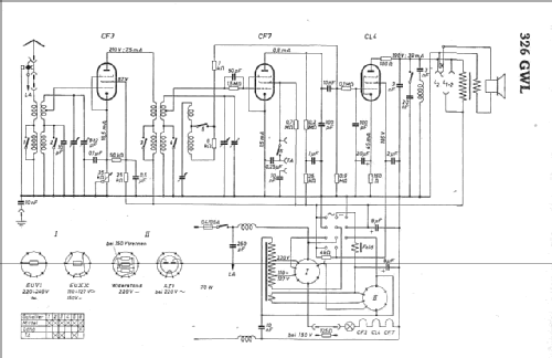 3-26GW - 326GWL; AEG Radios Allg. (ID = 1290121) Radio