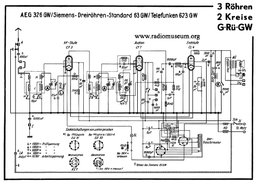 3-26GW - 326GWL; AEG Radios Allg. (ID = 1290123) Radio