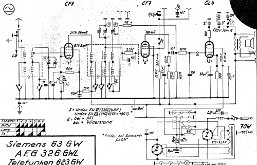 3-26GW - 326GWL; AEG Radios Allg. (ID = 3004165) Radio